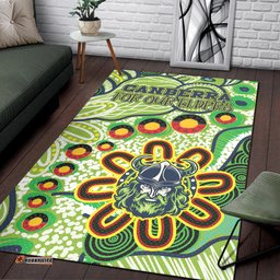 Canberra Raiders Naidoc Area Rug - Custom For Our Elders Area Rug