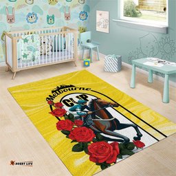 Personalised Melbourne Horse Racing Area Rug The Race That Stops The Nation