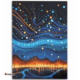 Australia Dreaming Aboriginal Area Rug - Aboriginal Dreaming Dot Painting Art Color Inspired Area Rug