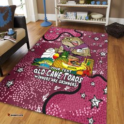 Queensland Cane Toads Custom Area Rug - Australian Big Things Area Rug