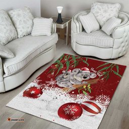 Personalised Aussie Christmas Area Rug Mom & Baby Koala