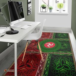 VibeHoodie Area Rug Isle Of Man Circle Celtic