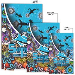 cronulla sutherland area rug sharks indigenous aboriginal tee aussie