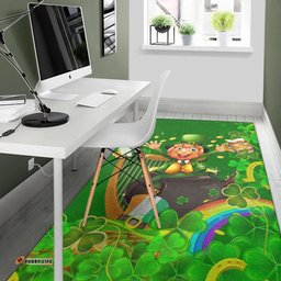 Ireland Celtic Area Rug Happy Leprechaun