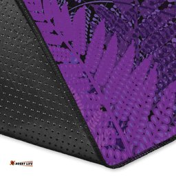 New Zealand Area Rug Silver Fern Aotearoa Vibes Purple