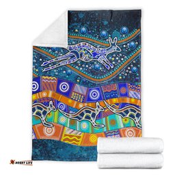 Australia Indigenous Blanket Dot Painting Art