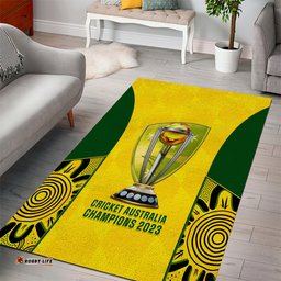 Australia Cricket Area Rug World Cup Go Champions Indigenous