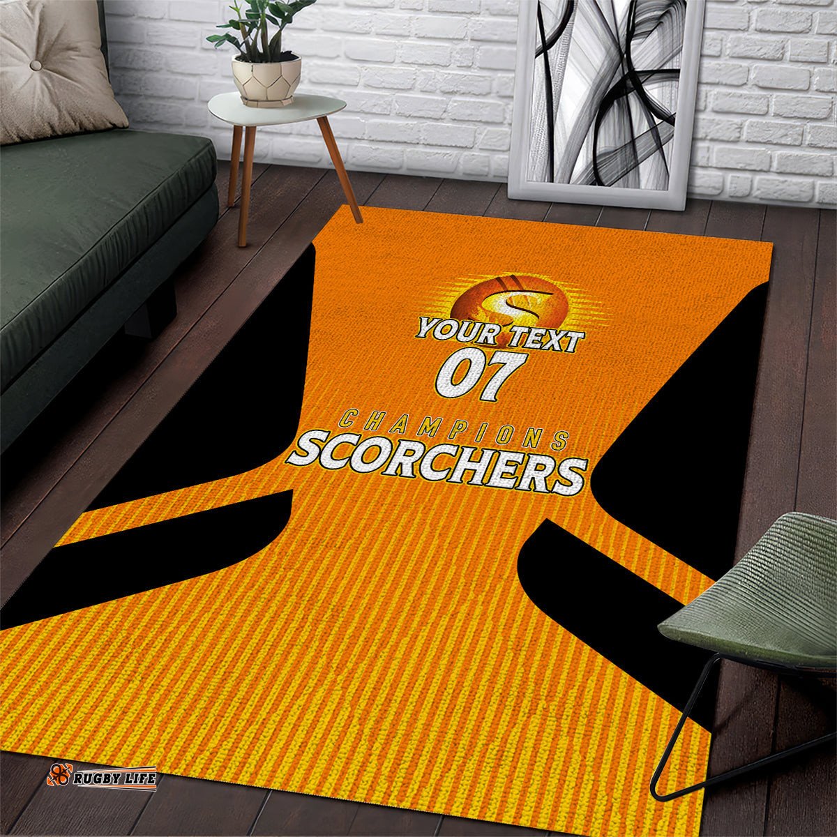 Custom Scorchers Cricket Champions Area Rug Made Tough