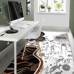Custom Vibe Hoodie NAIDOC Week Area Rug Aboriginal Story RLT20