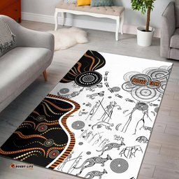 Custom Vibe Hoodie NAIDOC Week Area Rug Aboriginal Story RLT20