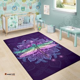 Maori Mandala Dragonfly Area Rug