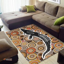 Vibe Hoodie Aboriginal Area Rug Aboriginal Crocodile RLT20