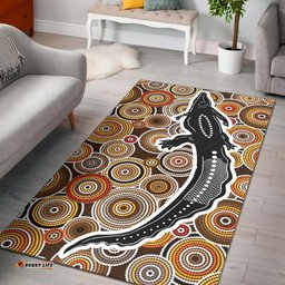 Vibe Hoodie Aboriginal Area Rug Aboriginal Crocodile RLT20