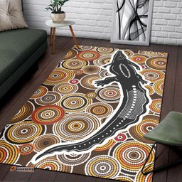 Vibe Hoodie Aboriginal Area Rug Aboriginal Crocodile RLT20