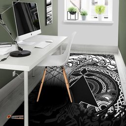 Brittany Area Rug Sea Waves And Celtic Circle