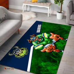 NRL Area Rug Raiders Fire Style