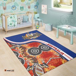 Vibe Hoodie Aboriginal Rug Aboriginal Platypus Dot Painting Australia Coat Of Arm RLT20