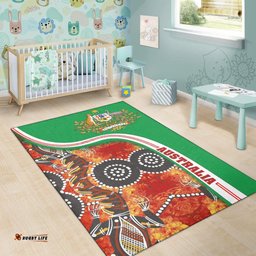 Vibe Hoodie Aboriginal Rug Aboriginal Platypus Dot Painting Australia Coat Of Arm RLT20