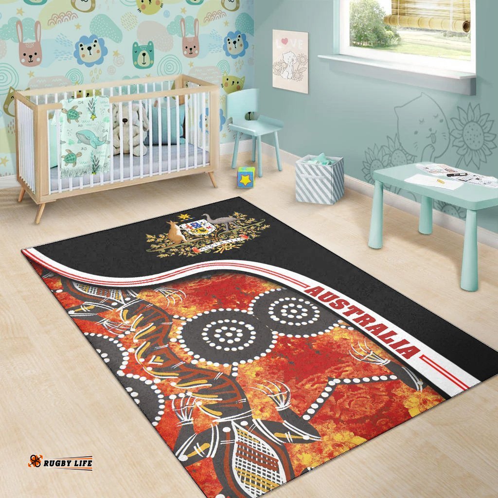 Vibe Hoodie Aboriginal Rug Aboriginal Platypus Dot Painting Australia Coat Of Arm RLT20