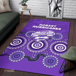 Hobart Hurricanes Aboriginal Cricket Area Rug