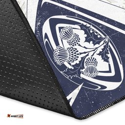 Scotland Rugby Area Rug Celtic Scottish Rugby Ball Thistle Ver