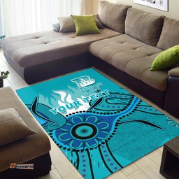 Custom Personalised Brisbane Heat Aboriginal Cricket Area Rug