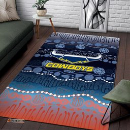 Cowboys Rugby Area Rug Version