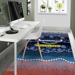 Cowboys Rugby Area Rug Version