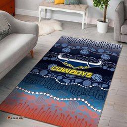 Cowboys Rugby Area Rug Version