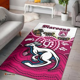 Maroons Rugby Aboriginal Custom Area Rug The Cane Toads With Indigenous Koala