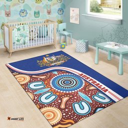 Vibe Hoodie Aboriginal Rug Aboriginal Foot Indigenous Pattern Australia Coat Of Arm RLT20