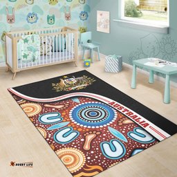 Vibe Hoodie Aboriginal Rug Aboriginal Foot Indigenous Pattern Australia Coat Of Arm RLT20