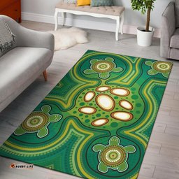 Aboriginal Area Rug Indegenous Dot Painting Art 05