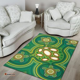 Aboriginal Area Rug Indegenous Dot Painting Art 05