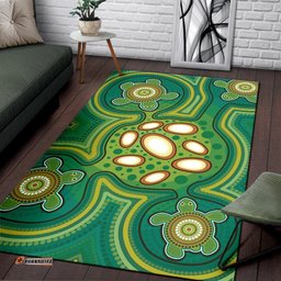 Aboriginal Area Rug Indegenous Dot Painting Art 05