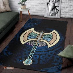 Celtic Knotwork Labrys Area Rug