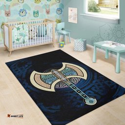 Celtic Knotwork Labrys Area Rug