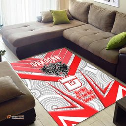 Vibe Hoodie Area Rug St. George Illawarra Dragonss Naidoc Sporty Style Area Rug