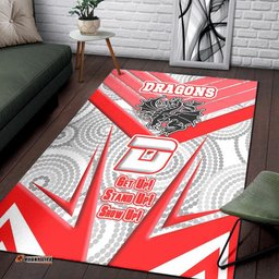 Vibe Hoodie Area Rug St. George Illawarra Dragonss Naidoc Sporty Style Area Rug
