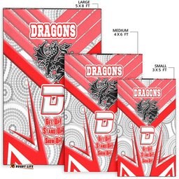 Vibe Hoodie Area Rug St. George Illawarra Dragonss Naidoc Sporty Style Area Rug