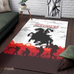 St. George Illawarra Dragons ANZAC Area Rug Simple Style White
