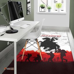 St. George Illawarra Dragons ANZAC Area Rug Simple Style White