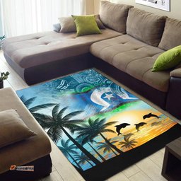 Vibe Hoodie Aboriginal Area Rug Torres and Coconut Palms RLT20