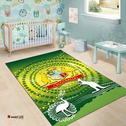 Cricket Australia Area Rug Cricket Aboriginal Vibe