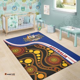 Vibe Hoodie Aboriginal Rug Aboriginal Dot Painting Sun Australia Coat Of Arm RLT20