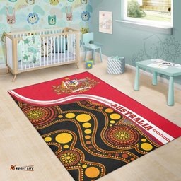 Vibe Hoodie Aboriginal Rug Aboriginal Dot Painting Sun Australia Coat Of Arm RLT20
