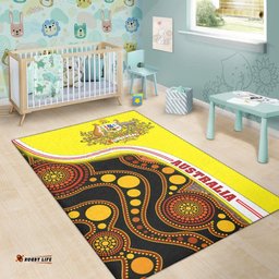 Vibe Hoodie Aboriginal Rug Aboriginal Dot Painting Sun Australia Coat Of Arm RLT20