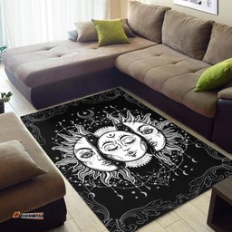Celtic Area Rug Sun and Moon Mandala
