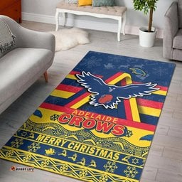 Adelaide Crows Unique Winter Season Area Rug Adelaide Merry Christmas No1