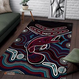 Fishing Aboriginal Area Rug No.4